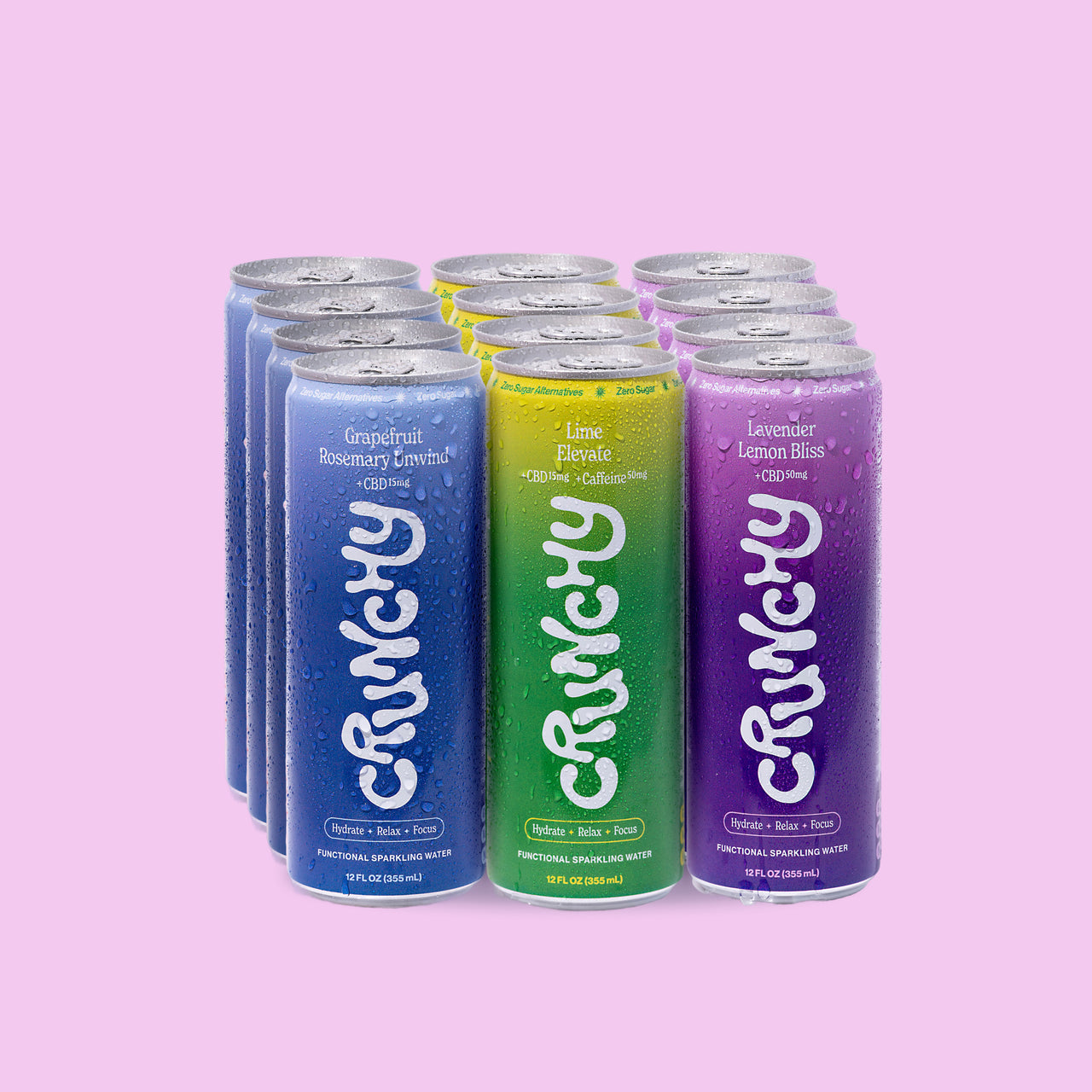 CBD Infused Variety Pack - 12 Cans